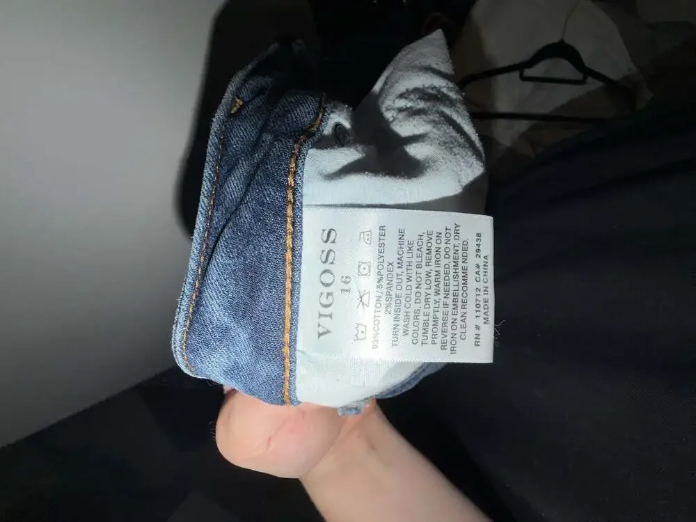 Vigoss Women's Mid-Rise Distressed Skinny Jeans Size 16